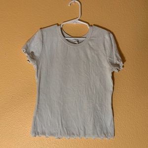 White Lettuce Edge Top